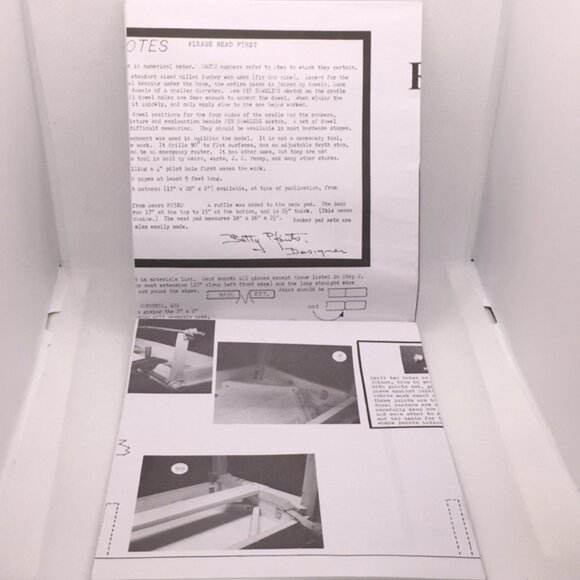U-Bild Woodworking Plans for Rocker Cradle Combination 644 - Picture 3 of 8
